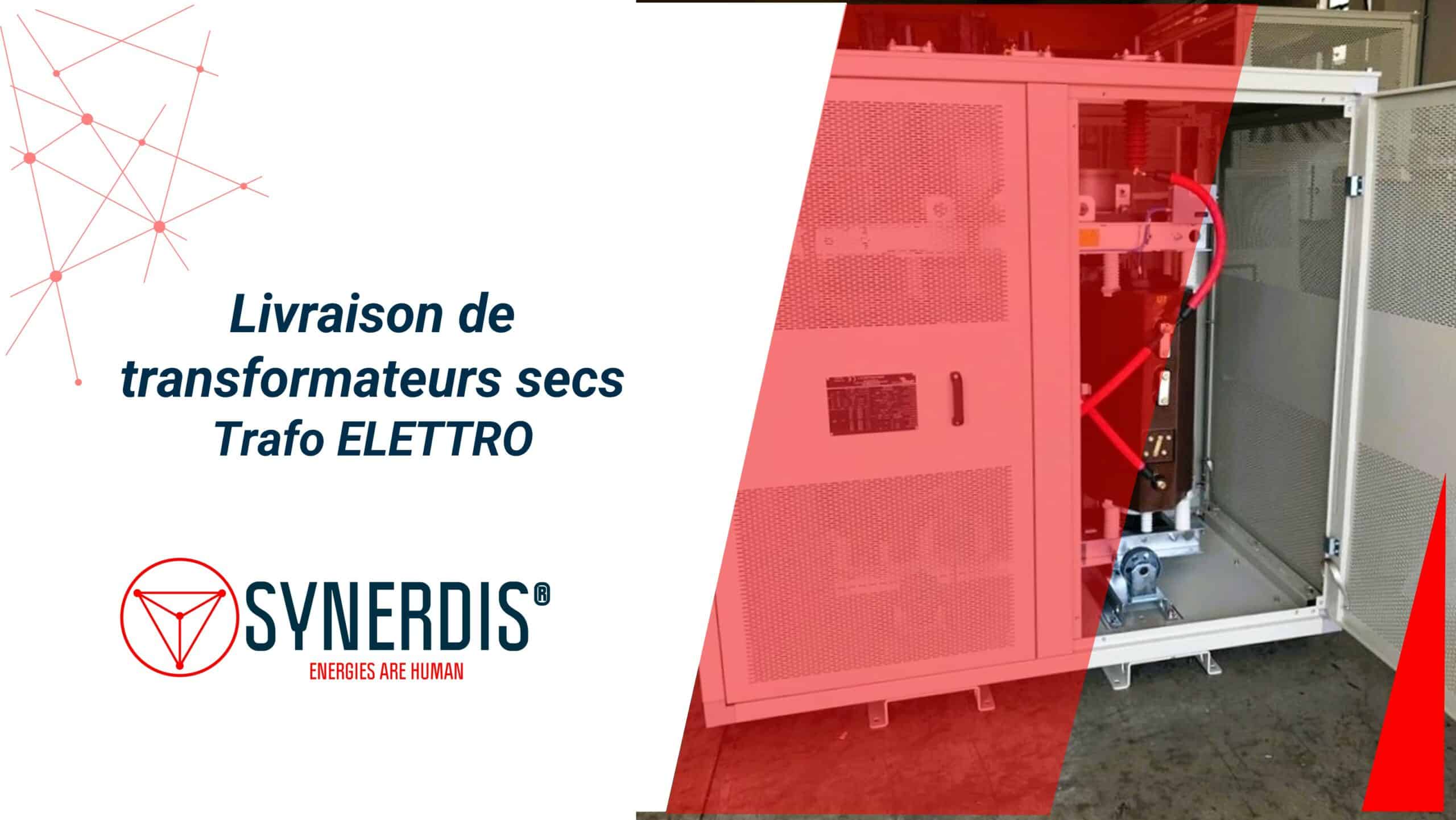 Synerdis dry-type transformers Trafo Elettro supplied with protective enclosure and plug-in terminals