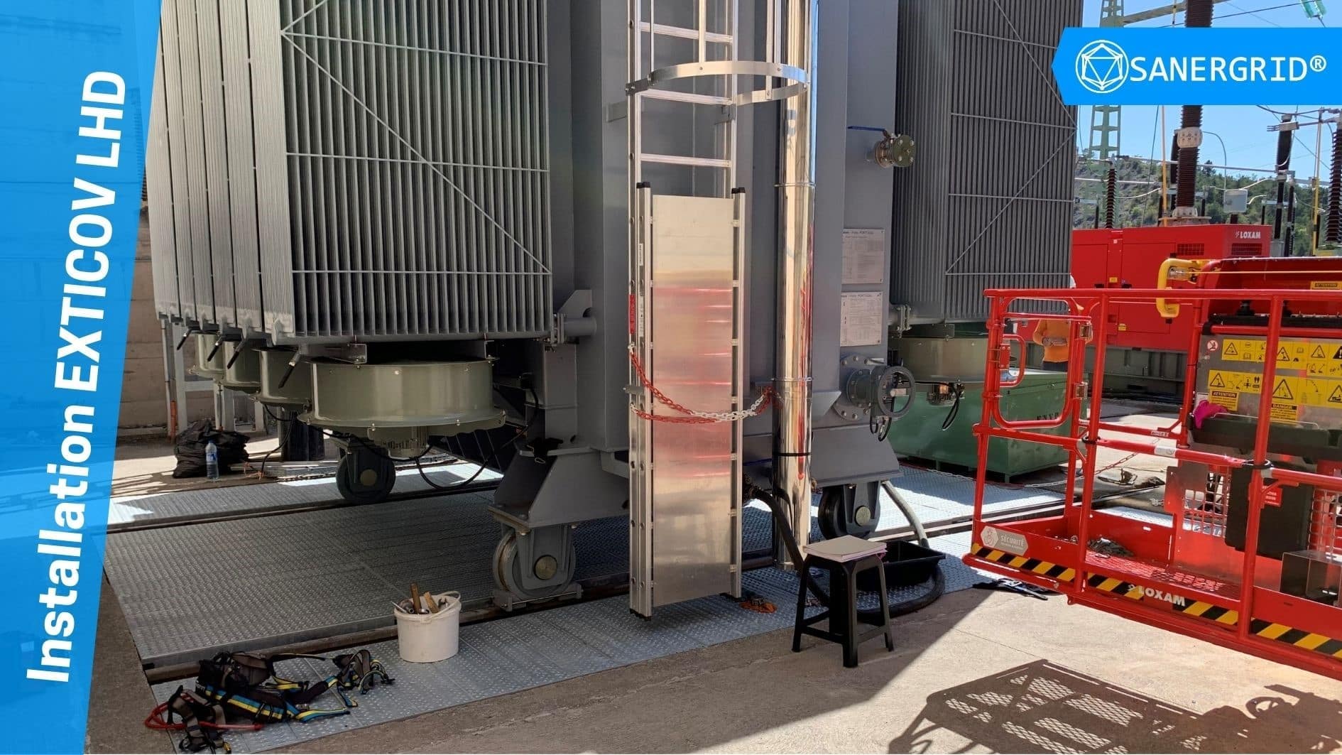 SANERGRID realization: installation of an LHD fireproof cover at EDF