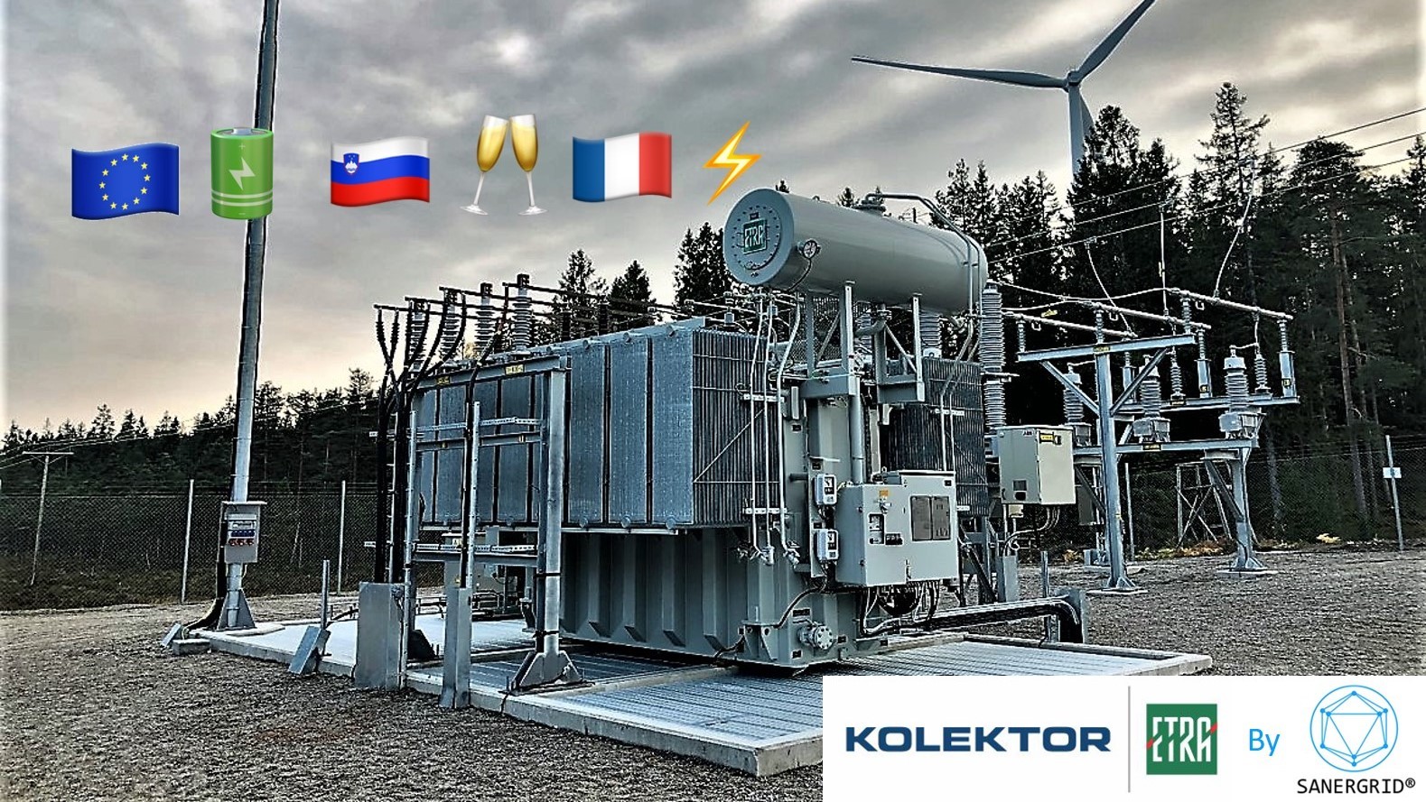 SANERGRID KOLEKTOR ETRA: delivery of an 8 MVA 63 kV oil power transformer for EDF