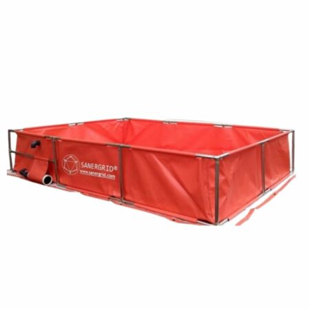 TRFLEX REFOR temporary storage bin with tubular structure for electrical transformers