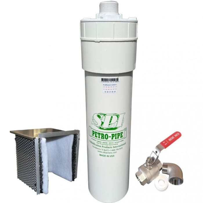 synthetic ester filter with PETRO PIPE PFB pre-filter cage for transformer retention