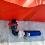 Filtración de hidrocarburos SPI PETRO PIT PVC con paso para cubeto de retención plegable