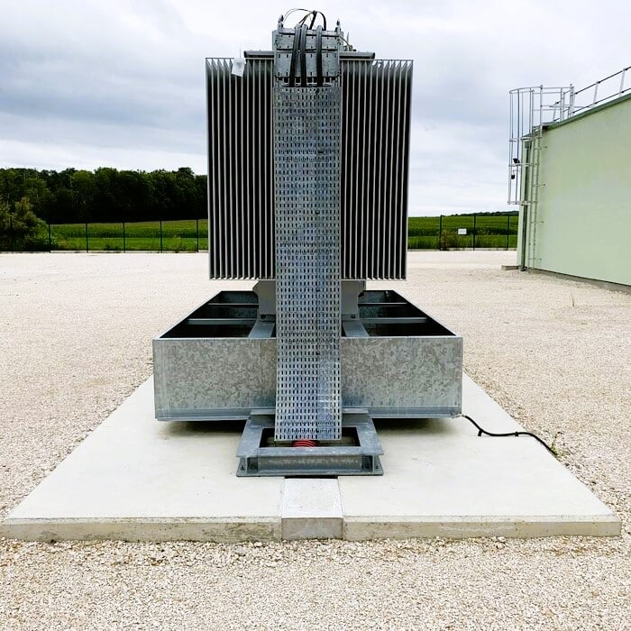 Special hot-dip galvanised steel welded TRT from SANERGRID for power transformers