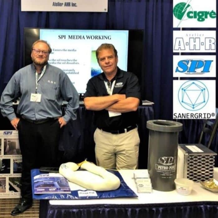 présentation CIGRE 2019 Canada bacs de rétention et couvertures coupe-feu SANERGRID et système de filtration SPI