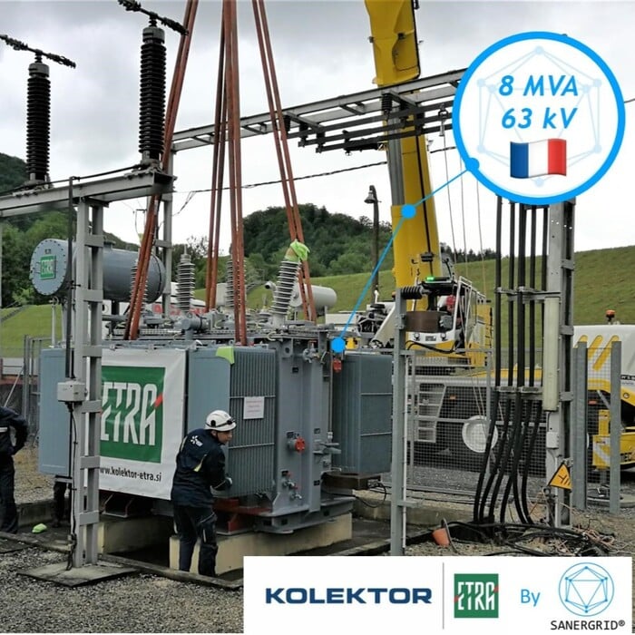 Gama de transformadores de potencia de aceite mineral 8 MVA 63 kVA estación eléctrica