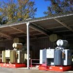 Depósito de retención para almacenamiento temporal TRFLEX ECO para transformadores eléctricos de hidrocarburos