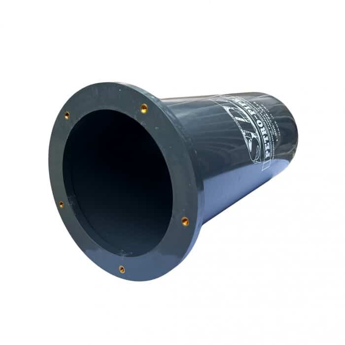 Rigid PVC case to prevent damage to the PIF-616 cartridge in the concrete manhole