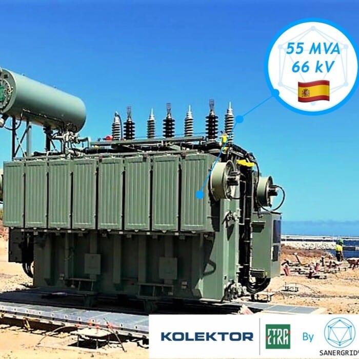 Transformadores de potencia Kolektor ETRA para centrales hidroeléctricas SYNERDIS