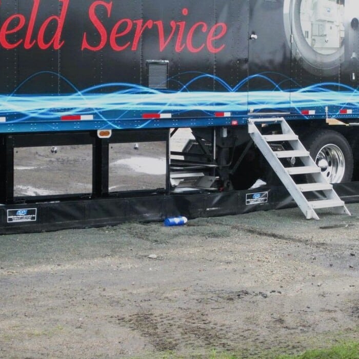 TRFLEX TRUCK temporary spill containment tank for rolling stock containing hydrocarbons