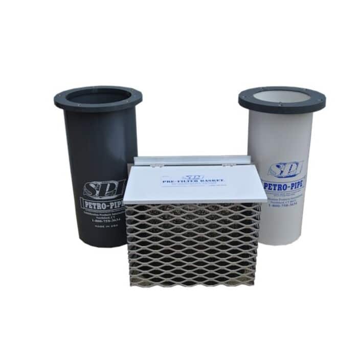 SPI PETRO PIPE PIFH-616 flush-mount kit for hydrocarbon filtration with replacement PIF cartridge and PIH sleeve