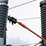 test di protezione dell'isolante in vetro ad alta tensione sulle linee elettriche POSITRON