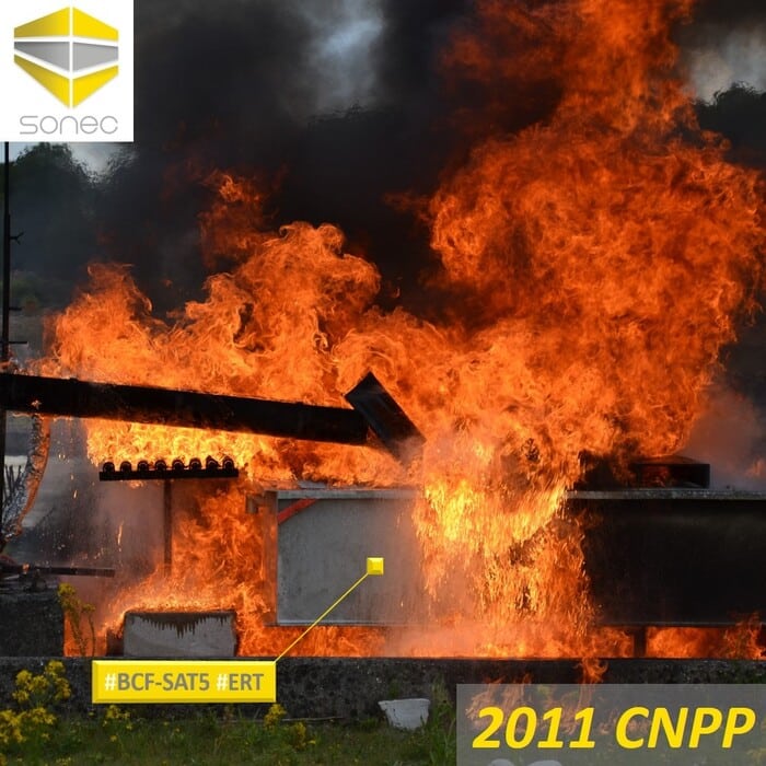 CNPP explosion scenario to measure the extinguishing capacity of our equipment