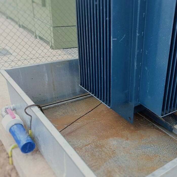 Kit PETRO PIT 410 su vasche di contenimento e filtrazione TRT-W per oli per trasformatori