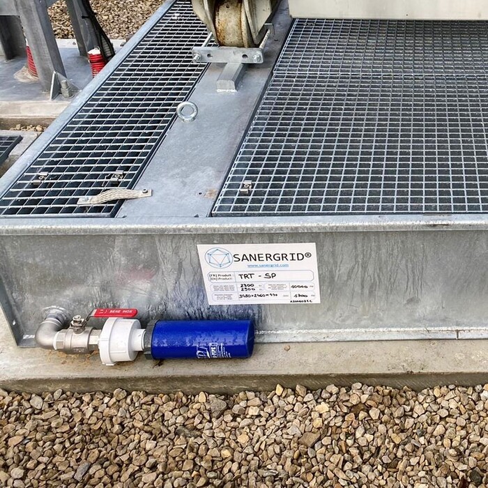 Special TRT with grating equipped with SPI PETRO PIT 410 kit and PFC-44 pre-filtration for filtration of transformer rainwater from outdoor installations