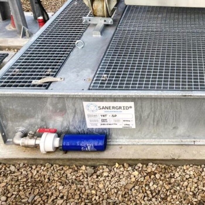 SPI PETRO PIT 410 kit en TRT especial con rejilla para filtrar aceites dieléctricos del agua de lluvia de instalaciones exteriores en transformadores eléctricos