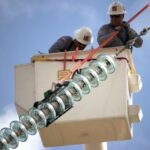 The insulator tester measures the alternating electric field surrounding glass and porcelain insulators.