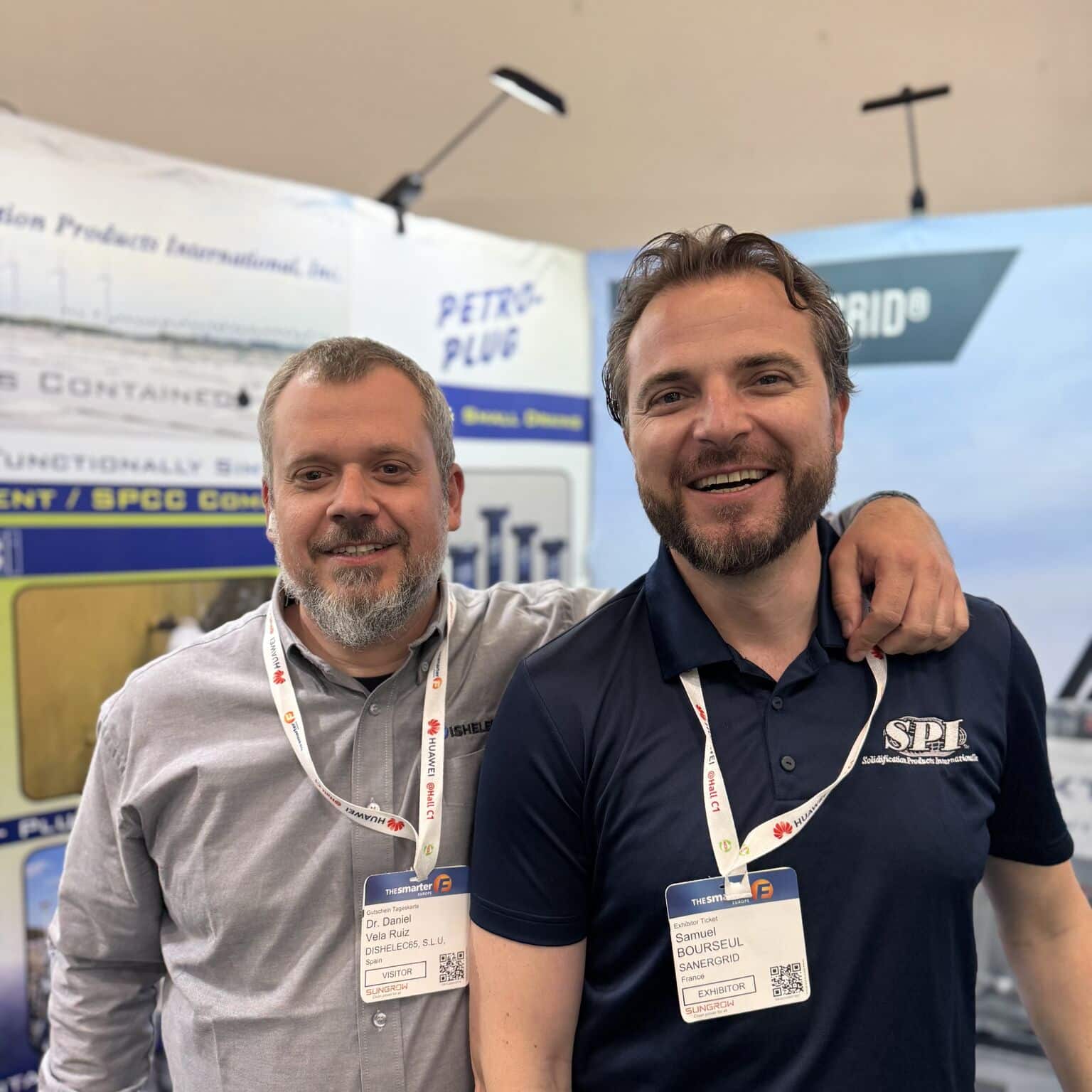 Groupe Sanergrid Dishelec salon Intersolar projets BESS et photovoltaïques