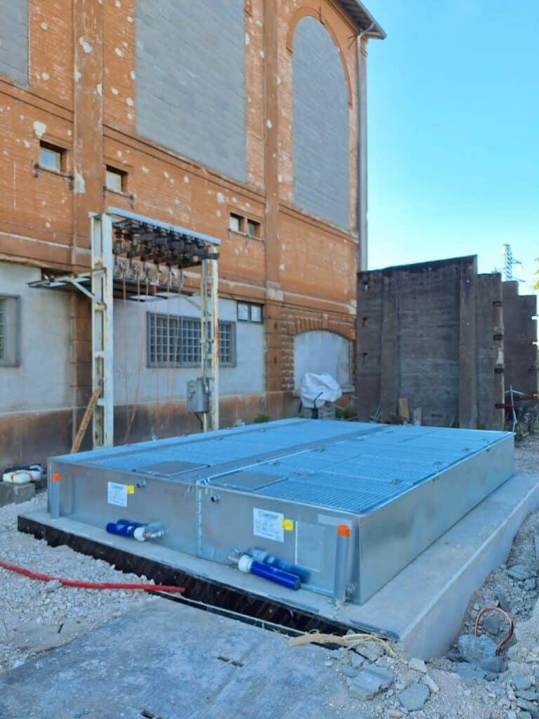Solution de rétention modulaire Sanergrid pour transformateur électrique
