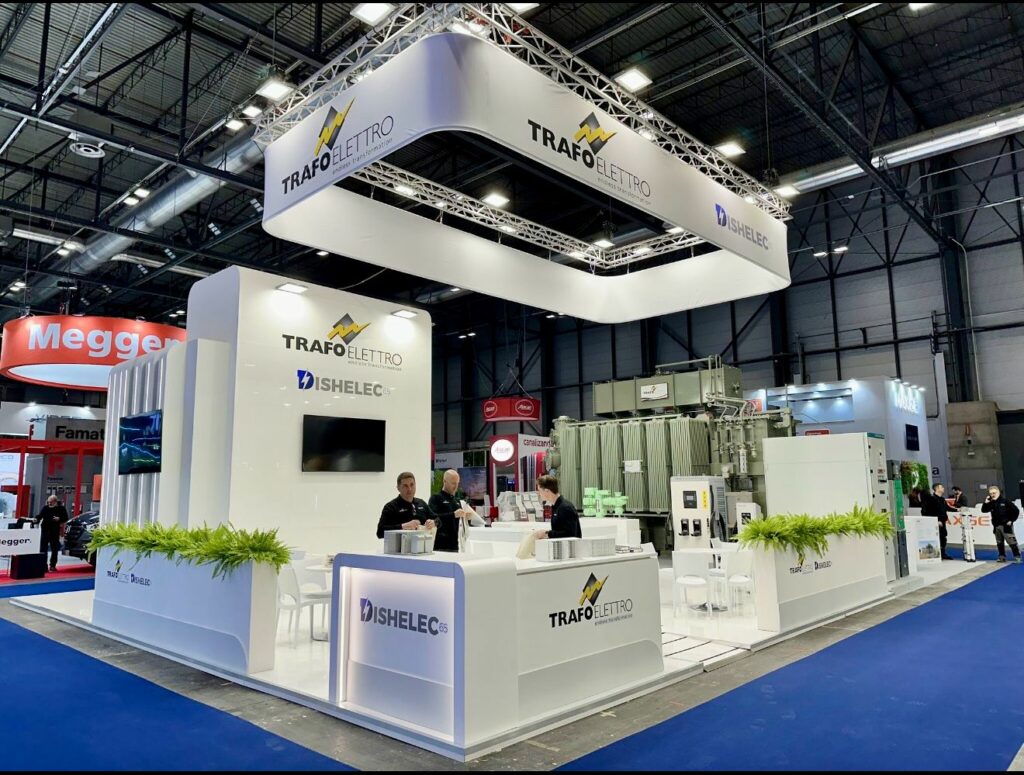 Stand Sanergrid Dishelec 65 e Trafo Elettro al salone Matelec, IFEMA Madrid