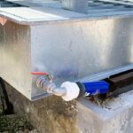 Bac anti-feu ERT sp&eacute;cial sur-mesure sous transformateur &eacute;lectrique avec kit de filtration SPI PETRO PIT 401