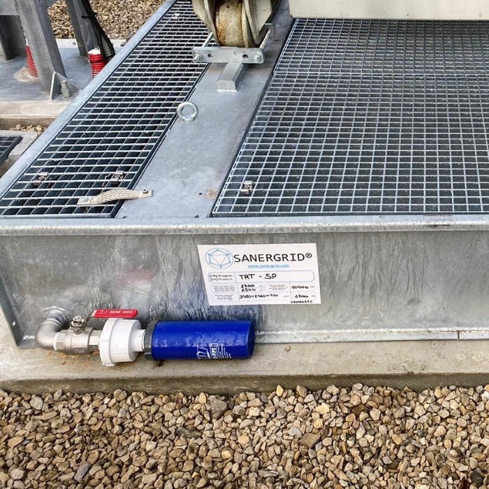 Special TRT containment basin with PIT 401 kit in 3 parts, including cartridge, PFC44 pre-filter and valve