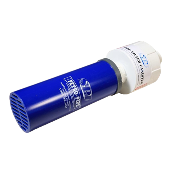 PETRO-PIT 401® hydrocarbon filter cartridge equipped with a PFC44 pre-filter