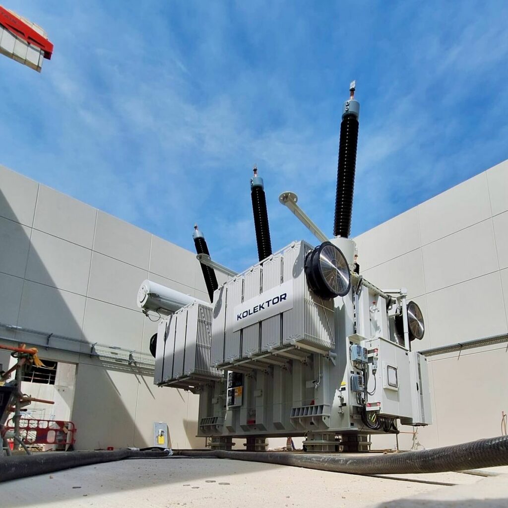 Expertise du groupe sanergrid dans la fourniture l’installation et la mise en service de transformateurs haute tension pour datacenters