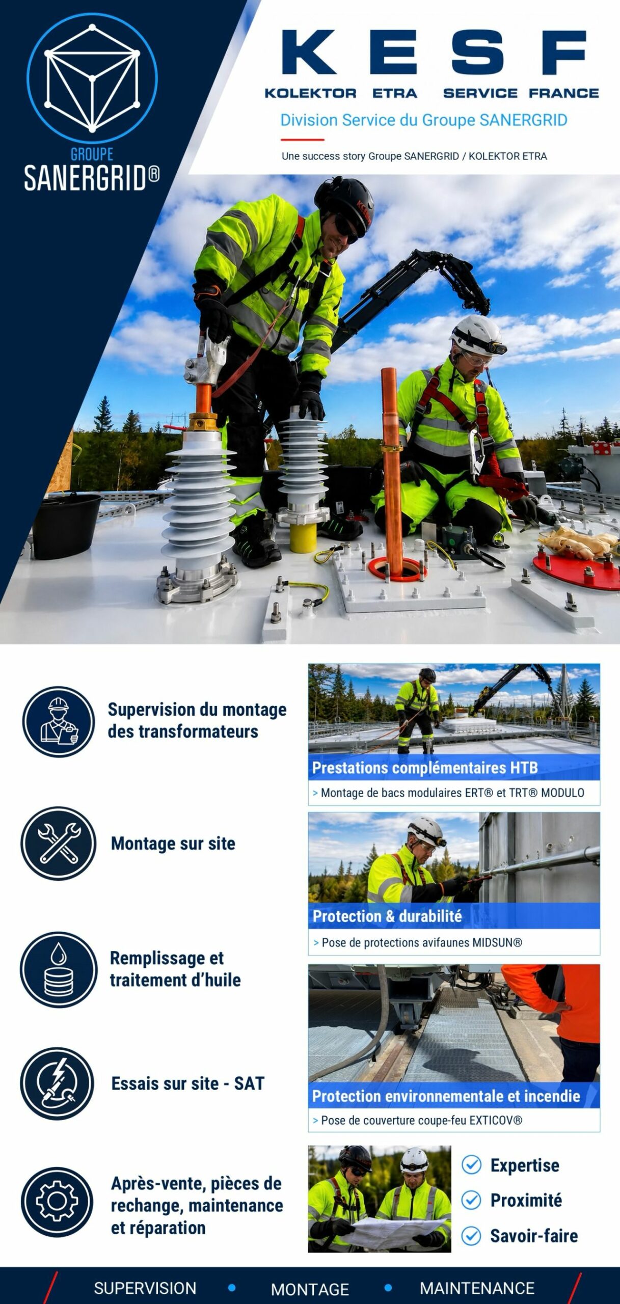 KESF au CIGRE 2026 la division services du groupe sanergrid dédiée aux transformateurs