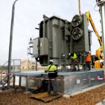 transformateur de puissance sur bacs de rétention SANERGRID TRT LHD MODULO3